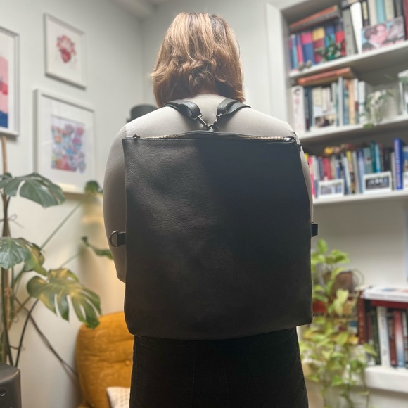 90s slouchy leather bag - Picture 5 of 9